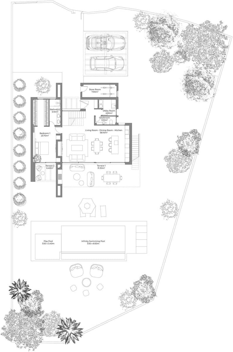 4 makuuhuone Huvila myytävänä paikassa Desert Springs - 1 050 000 € (Ref: 9364298)