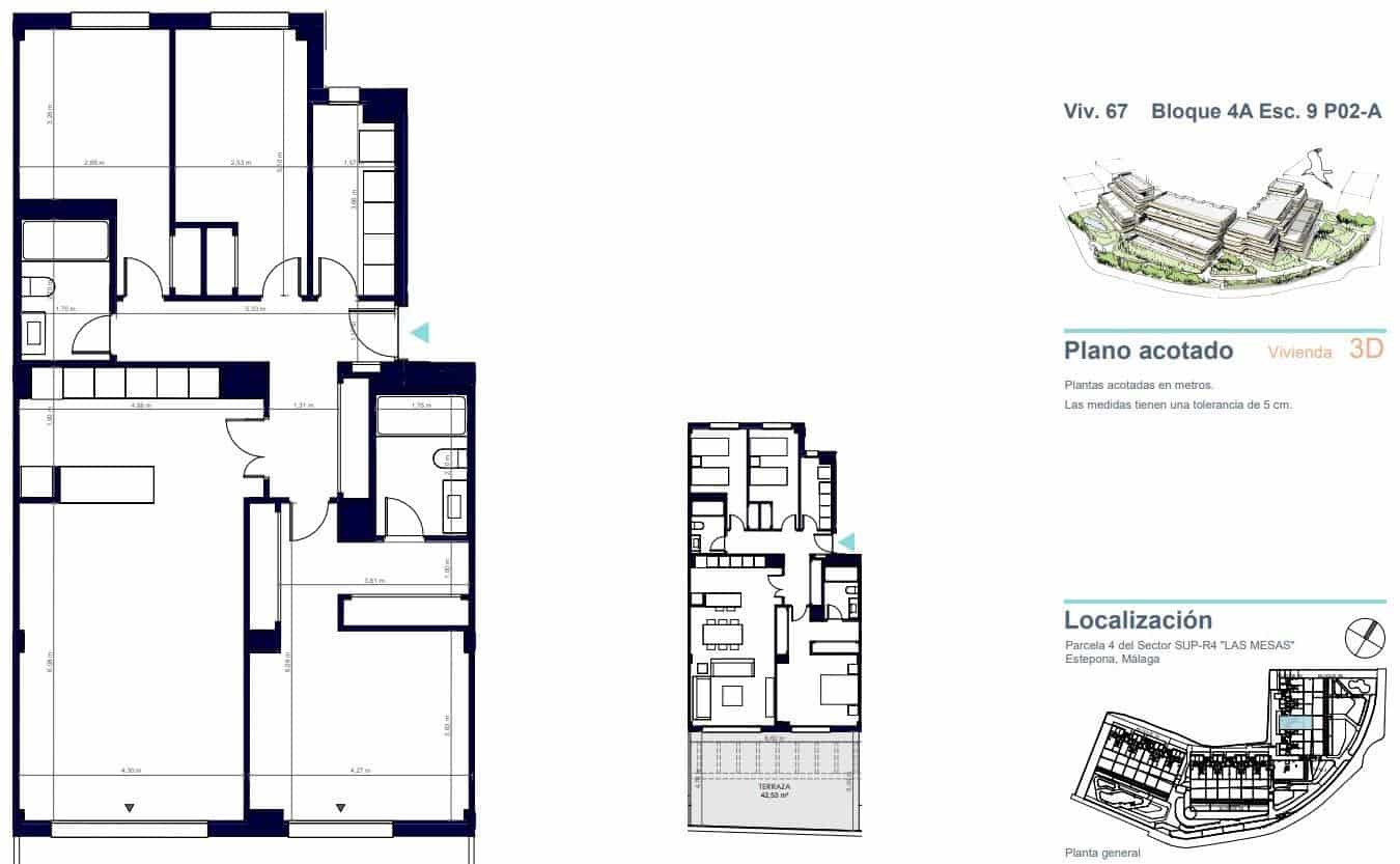3 makuuhuone Huoneisto myytävänä paikassa Estepona - 822 000 € (Ref: 9365029)