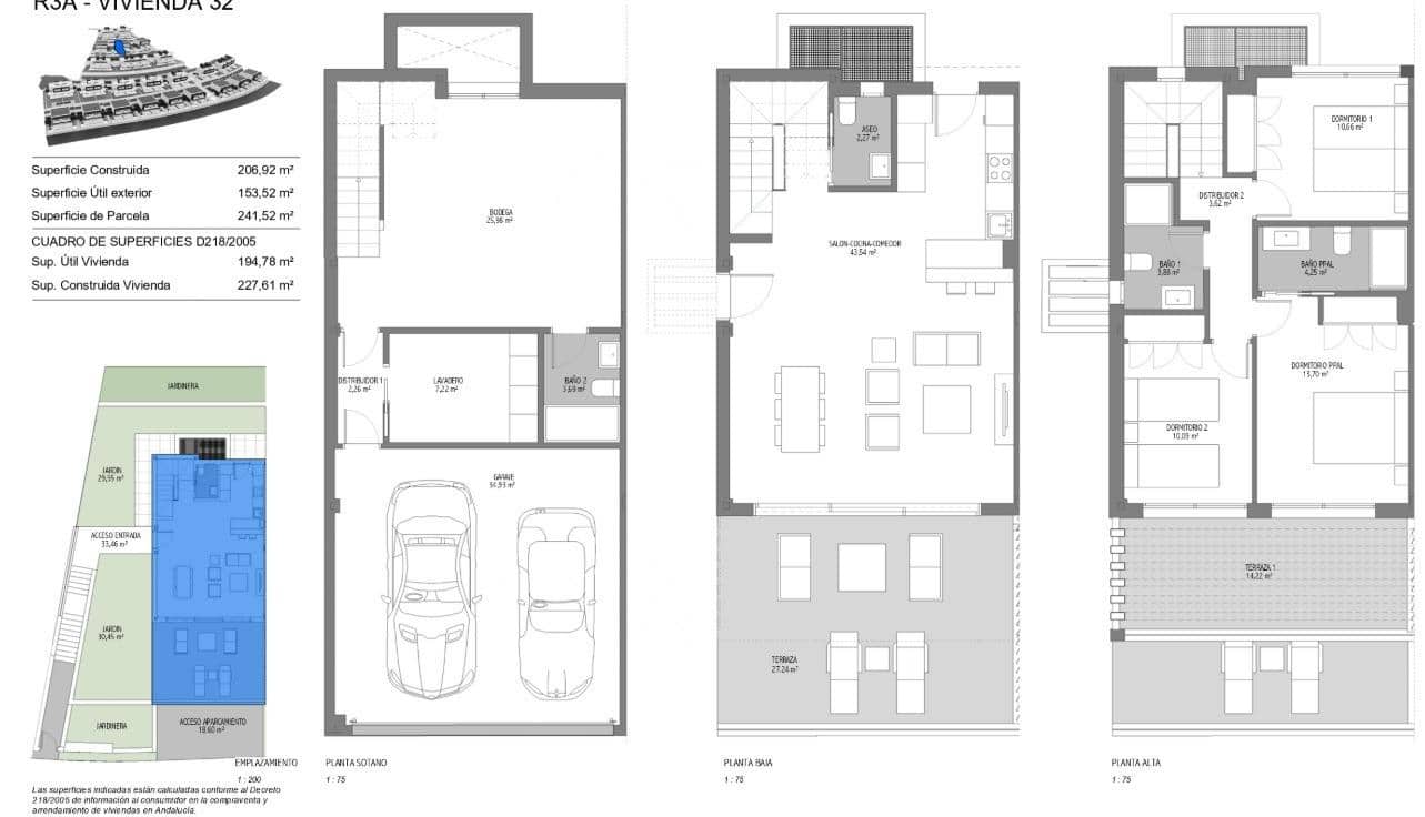 3 camera da letto Villetta Bifamiliare in vendita in Estepona - 800.000 € (Rif: 9365043)