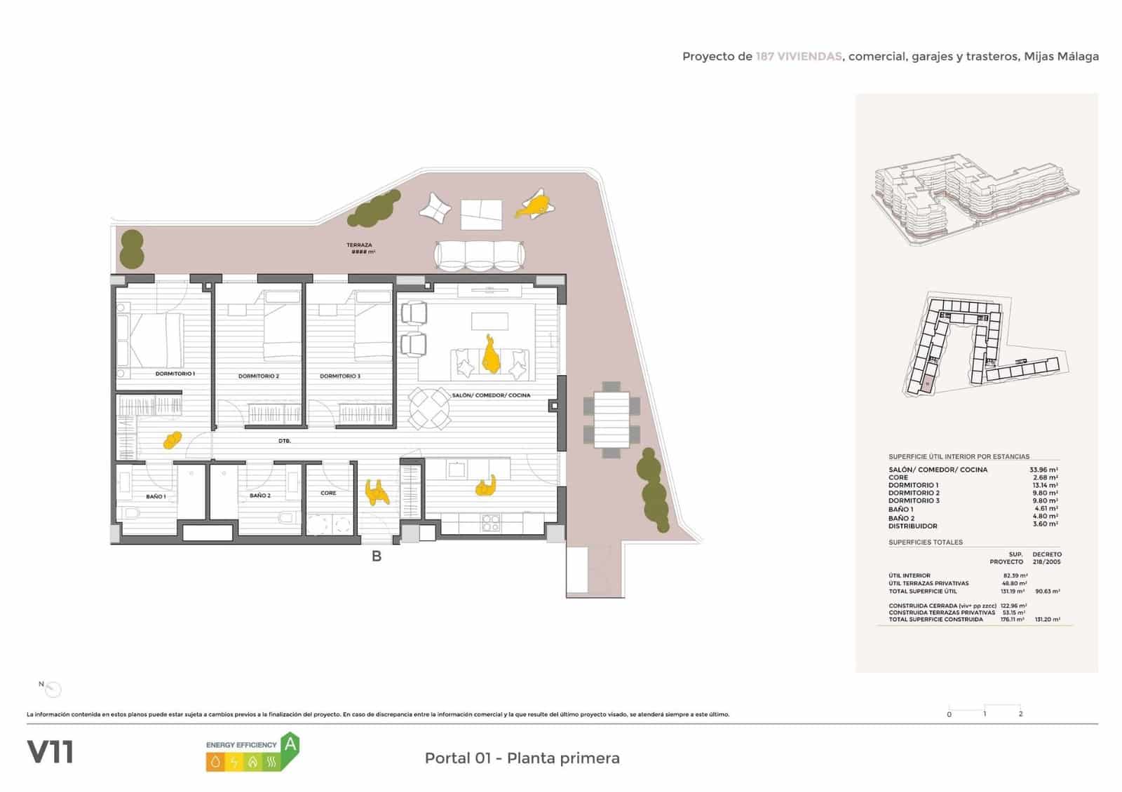 Apartamento de 3 habitaciones en Guardamar del Segura en venta - 644.963 € (Ref: 9365117)