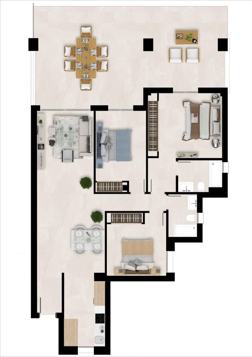 3 makuuhuone Huoneisto myytävänä paikassa Buenas Noches - 430 000 € (Ref: 9365133)