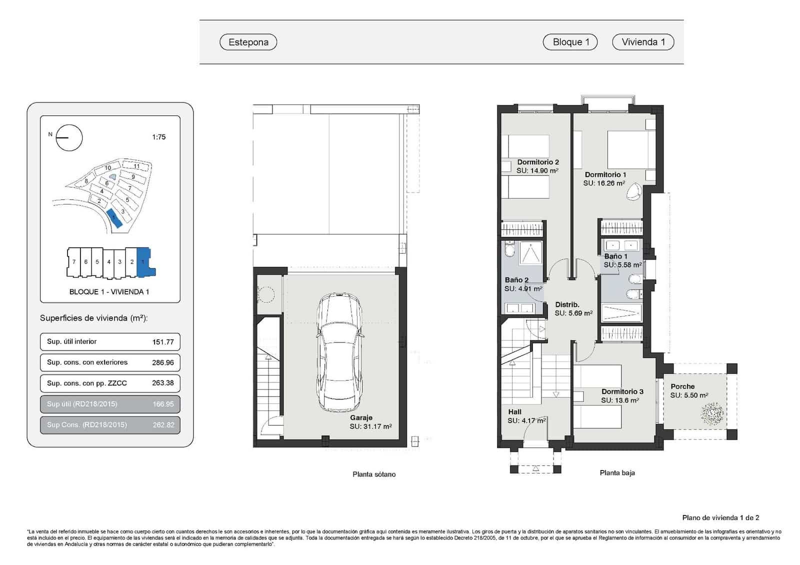 3 soveværelse Byhus til salg i Estepona - € 556.225 (Ref: 9365219)