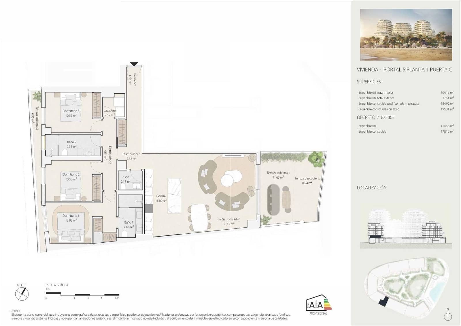 3 soveværelse Lejlighed til salg i Malaga by - € 1.300.000 (Ref: 9365287)