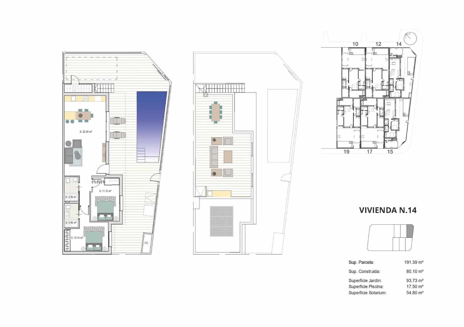 2 soveværelse Semi-Rækkehus til salg i Roldan - € 314.900 (Ref: 9365465)