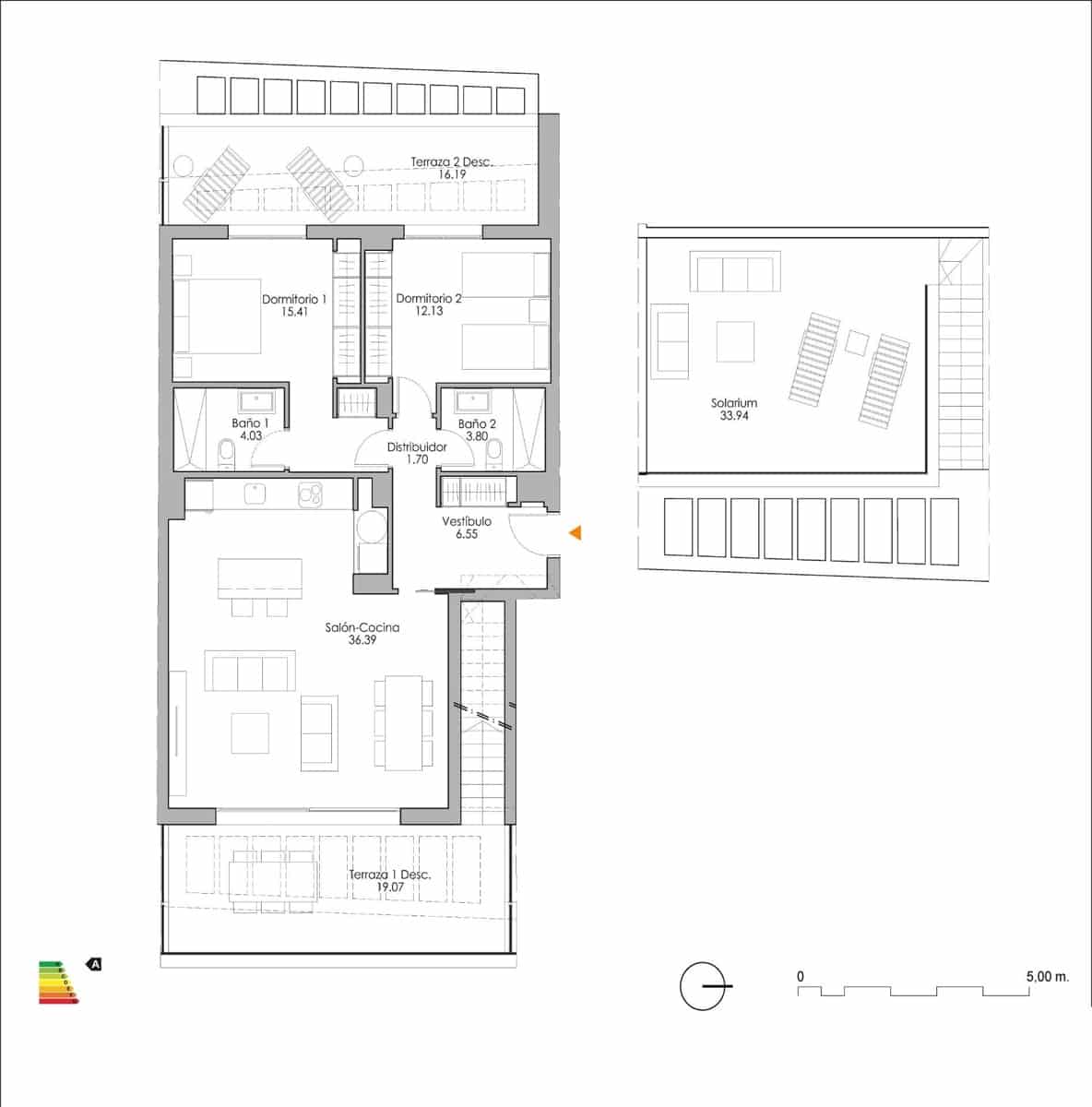 2 quarto Penthouse para venda em Estepona - 619 000 € (Ref: 9429207)