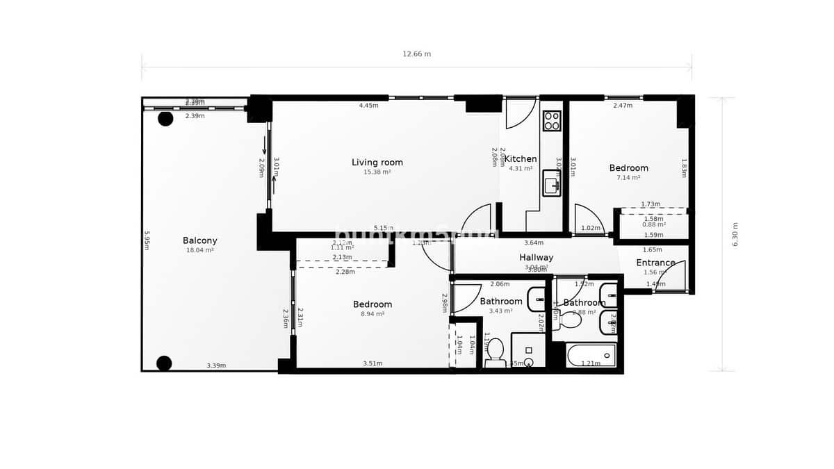 Apartamento de 2 habitaciones en Calpe / Calp en venta - 375.000 € (Ref: 9439270)