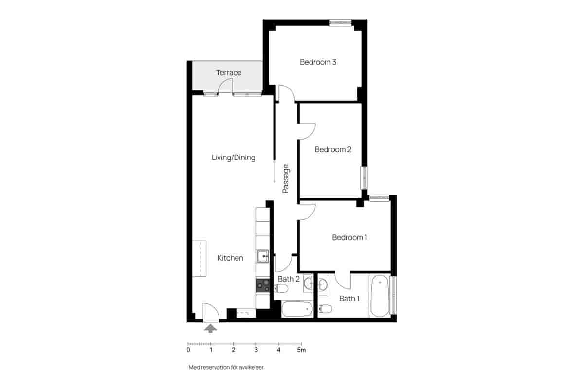 3 sovrum Lägenhet till salu i Malaga stad - 430 000 € (Ref: 9439286)