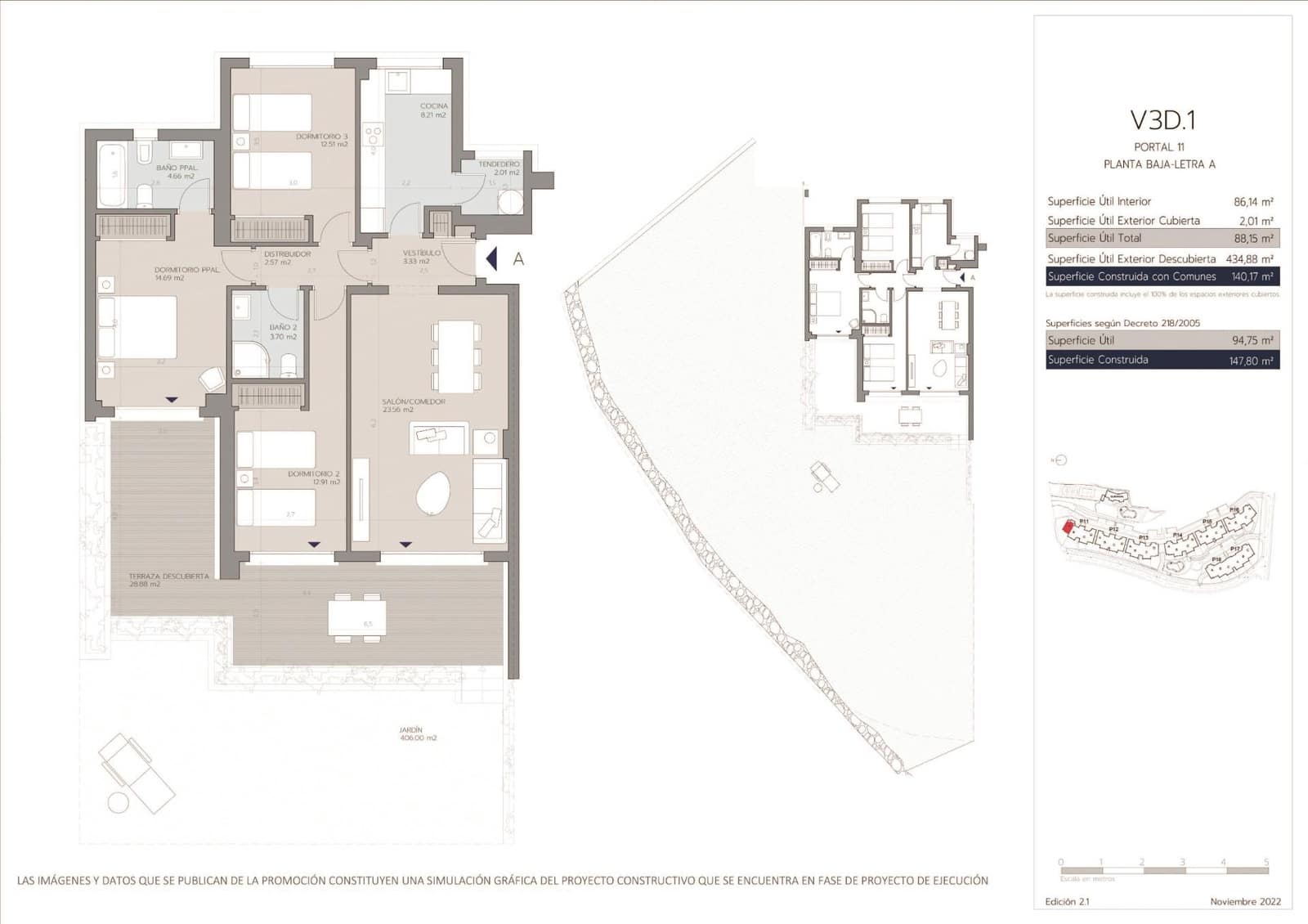 Apartamento de 3 habitaciones en Estepona en venta - 393.000 € (Ref: 9467881)