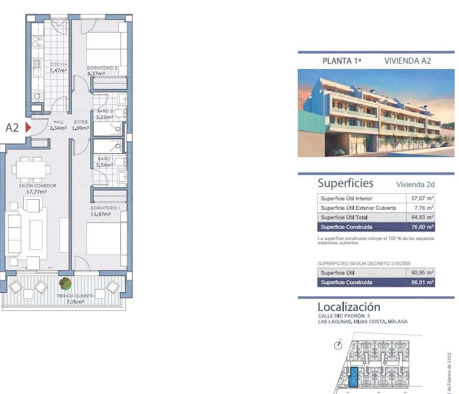 2 slaapkamer Appartement te koop in Mijas Costa - € 299.000 (Ref: 9511419)