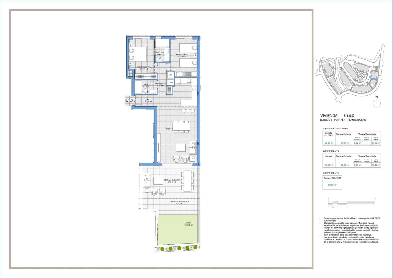 2 sypialnia Apartament na sprzedaż w Riviera del Sol - 355 000 € (Ref: 9539885)