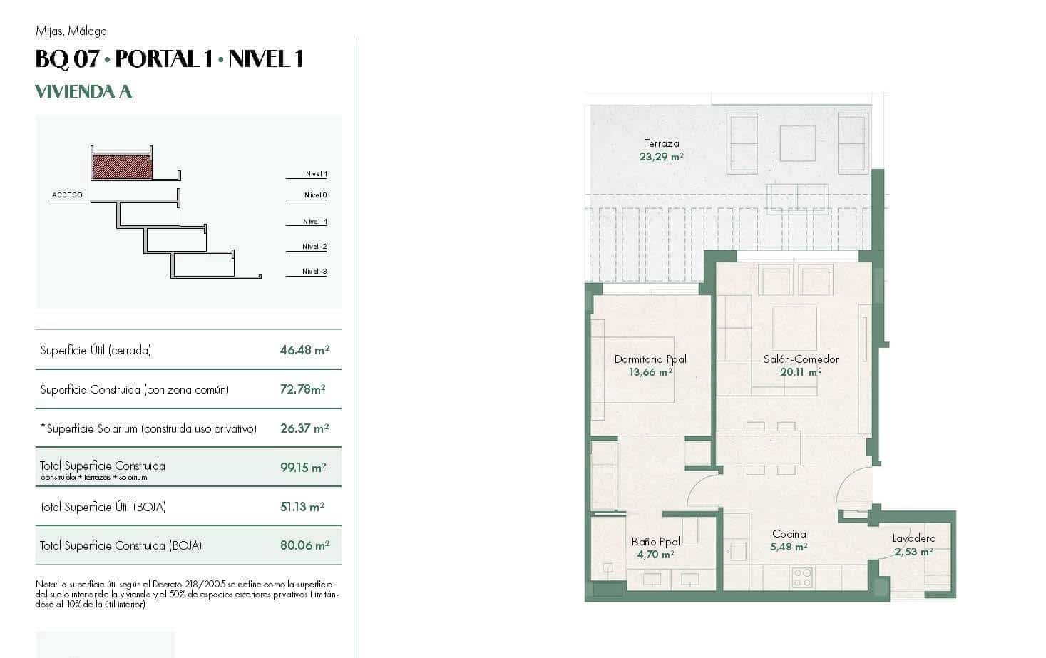 1 slaapkamer Penthouse te koop in Mijas - € 425.000 (Ref: 9575435)