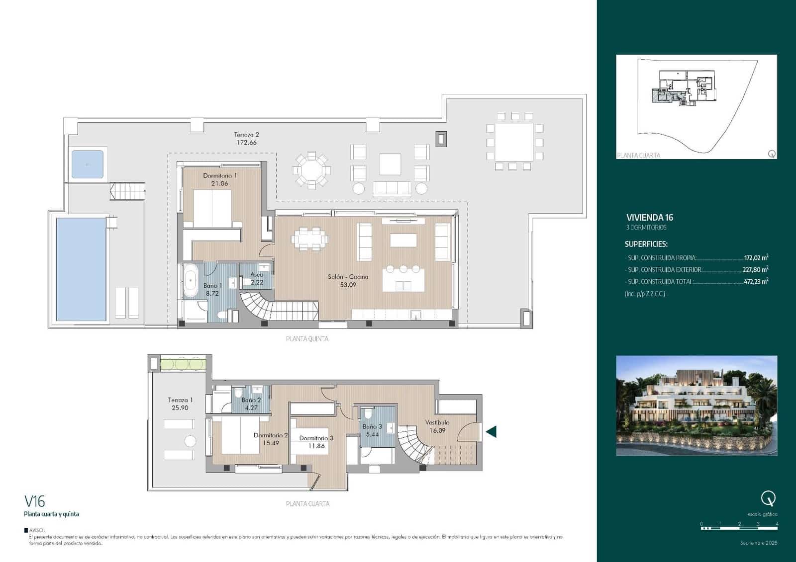 3 quarto Penthouse para venda em Marbella - 4 950 000 € (Ref: 9578760)