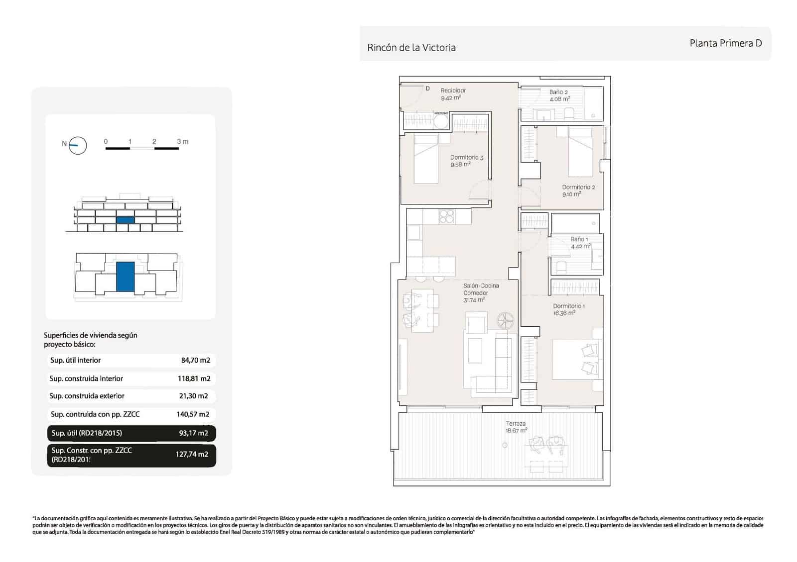 3 soveværelse Lejlighed til salg i Torre de Benagalbon - € 593.000 (Ref: 9639883)