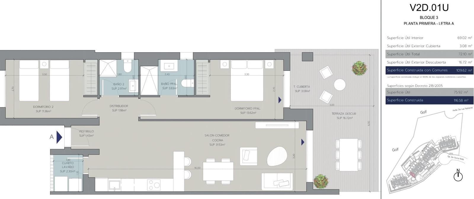 2 soverom Leilighet til salgs i La Alcaidesa - € 391 000 (Ref: 9643225)