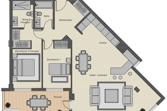 Apartamento de 2 habitaciones en Casco Antiguo, Marbella en venta - 461.000 € (Ref: 9703386)