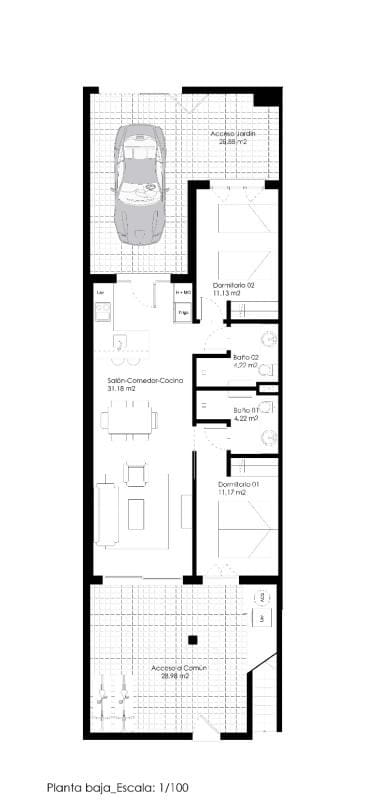 3 chambre Bungalow à vendre à Pilar de la Horadada - 370 000 € (Ref: 9703419)