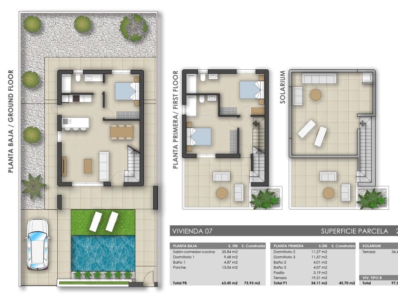 3 slaapkamer Villa te koop in Pilar de la Horadada - € 489.000 (Ref: 9703467)