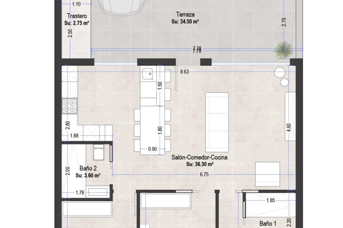 3 Zimmer Bungalow zu verkaufen in San Pedro del Pinatar - 409.000 € (Ref: 9703492)