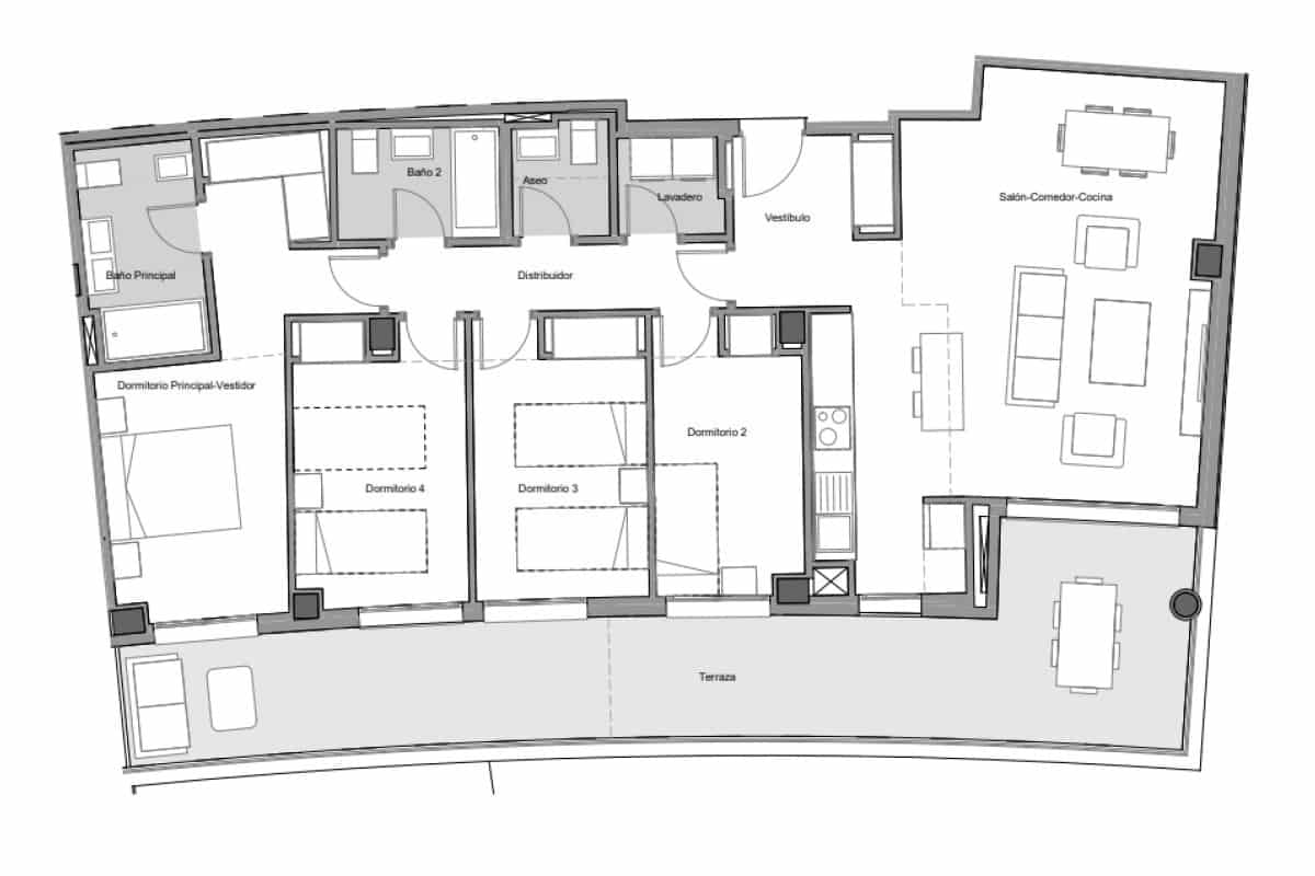 Apartamento de 2 habitaciones en Estepona en venta - 470.000 € (Ref: 9703570)