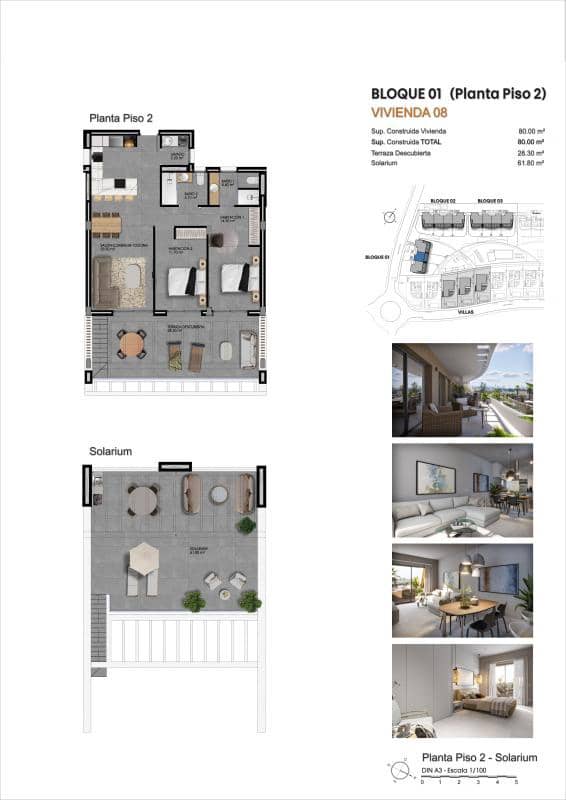 2 bedroom Apartment for sale in Finestrat - € 375,000 (Ref: 9703715)