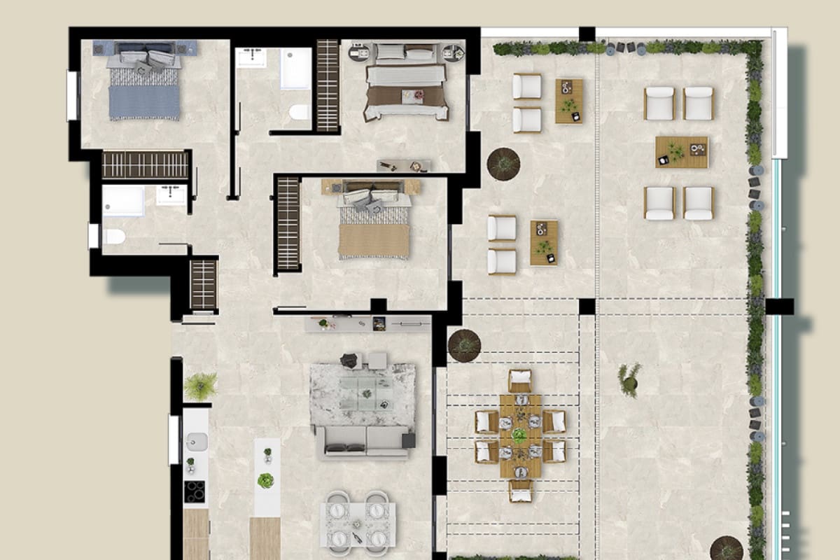 3 chambre Appartement à vendre à Casares - 545 000 € (Ref: 9703902)