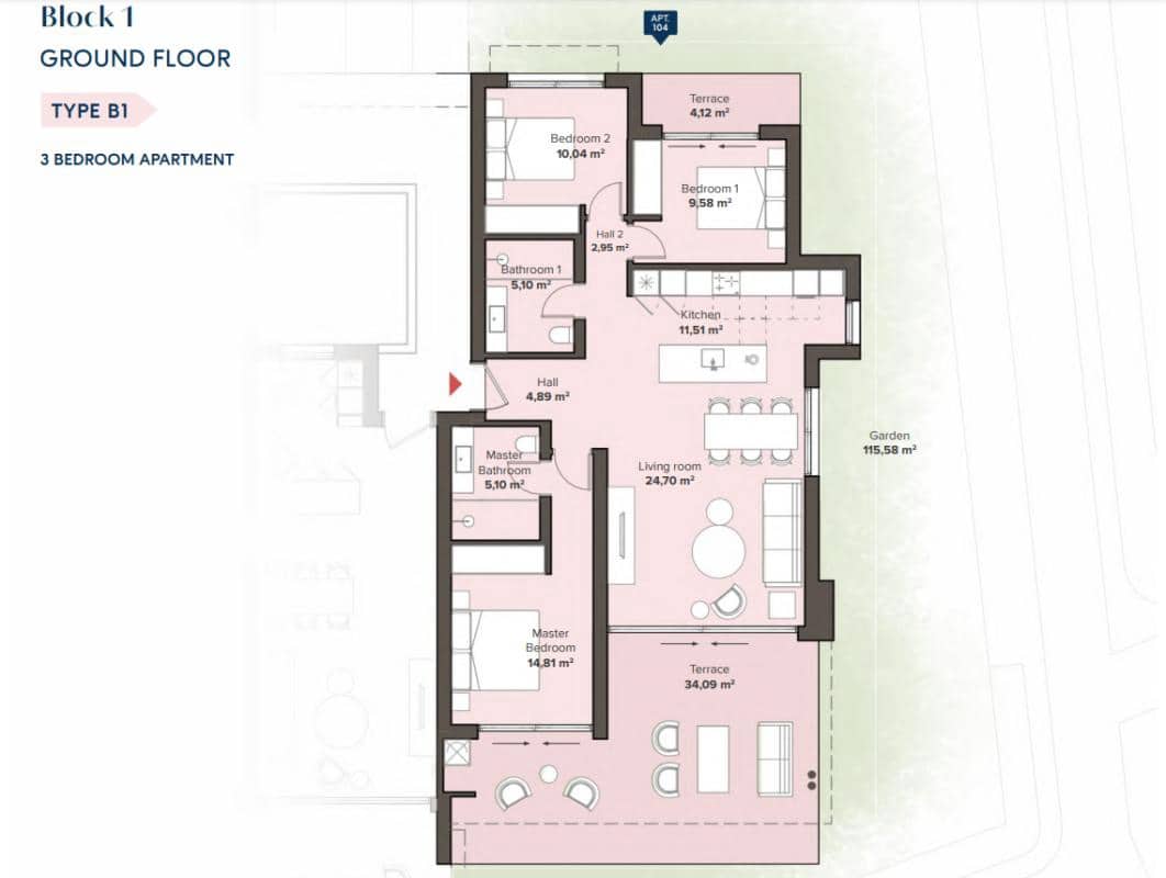 3 Zimmer Apartment zu verkaufen in Estepona - 520.000 € (Ref: 9703903)