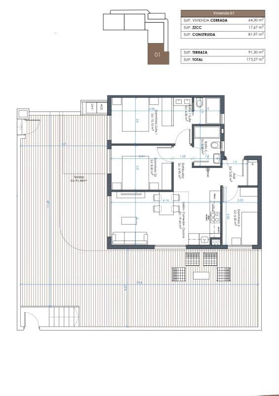 3 chambre Appartement à vendre à Guardamar del Segura - 432 000 € (Ref: 9703911)