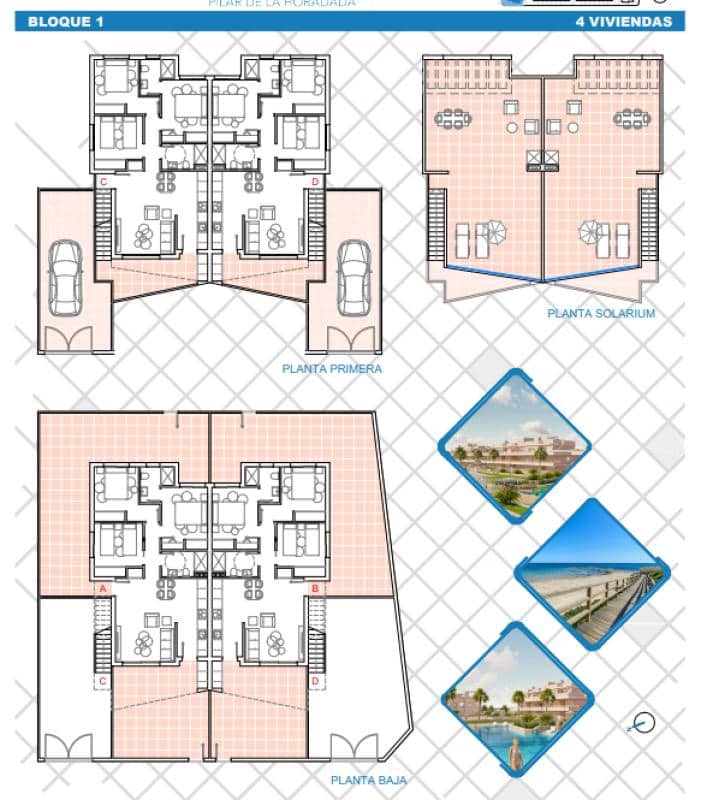 3 chambre Bungalow à vendre à Pilar de la Horadada - 284 900 € (Ref: 9703924)