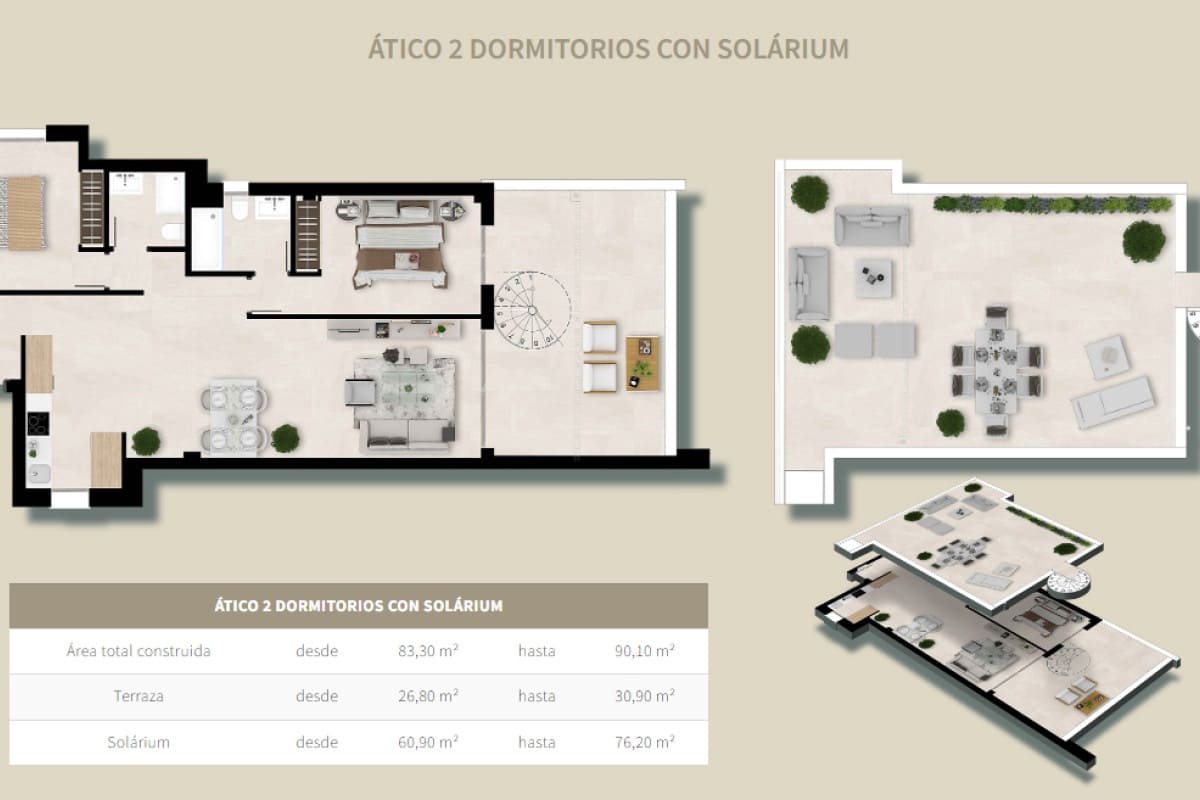 Apartamento de 2 habitaciones en Estepona en venta - 375.000 € (Ref: 9703998)