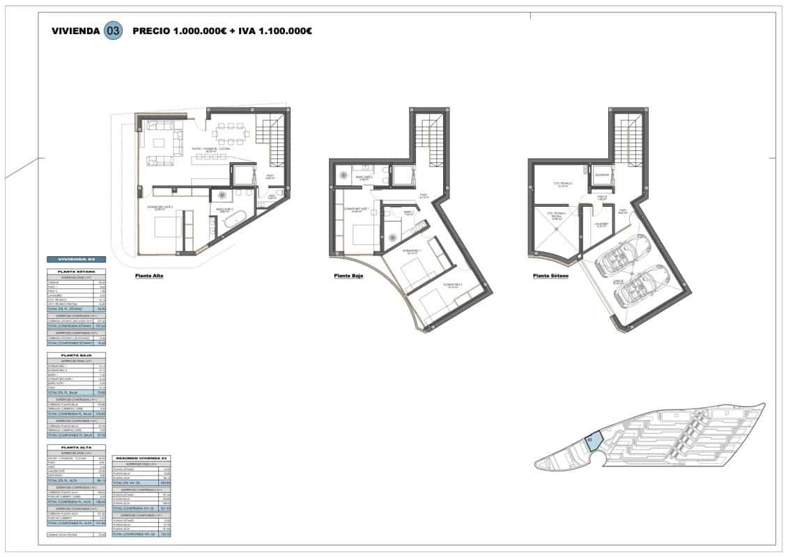 3 sovrum Lägenhet till salu i Calpe / Calp - 1 200 000 € (Ref: 9704045)