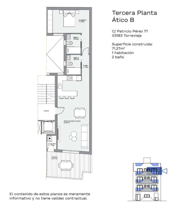 Apartamento de 2 habitaciones en Torrevieja en venta - 309.000 € (Ref: 9704094)