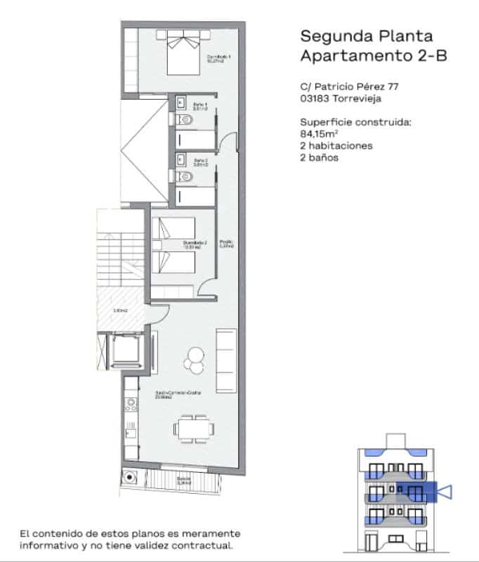 Apartamento de 1 habitación en Torrevieja en venta - 272.000 € (Ref: 9704095)