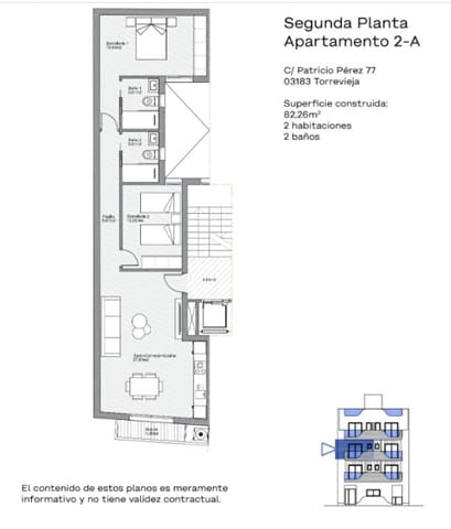 Apartamento de 1 habitación en Las Piscinas Naturales, Torrevieja en venta - 272.000 € (Ref: 9704095)