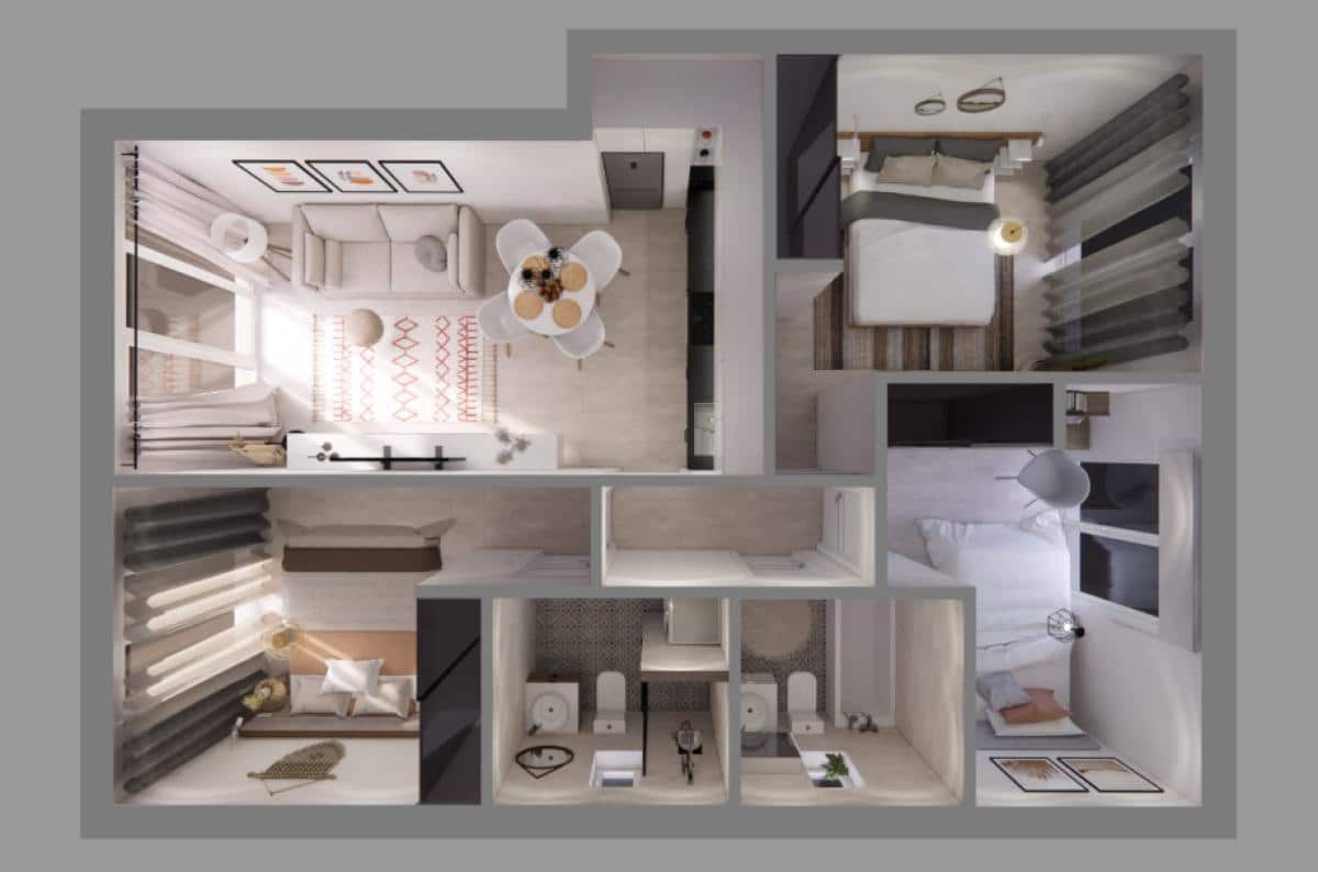 3 sovrum Lägenhet till salu i Torrevieja - 234 000 € (Ref: 9704178)