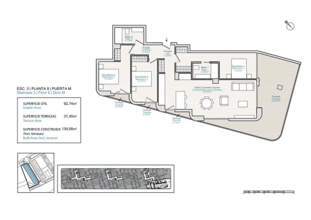 2 sypialnia Apartament na sprzedaż w Platja Vila Joiosa - Platja de Torres, La Villajoyosa / Vila Joiosa - 345 000 € (Ref: 9704362)