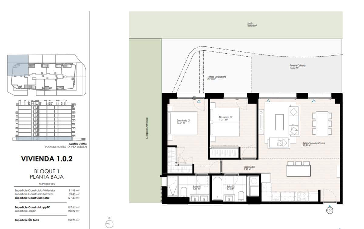 3 sypialnia Apartament na sprzedaż w La Villajoyosa / Vila Joiosa - 650 000 € (Ref: 9704399)