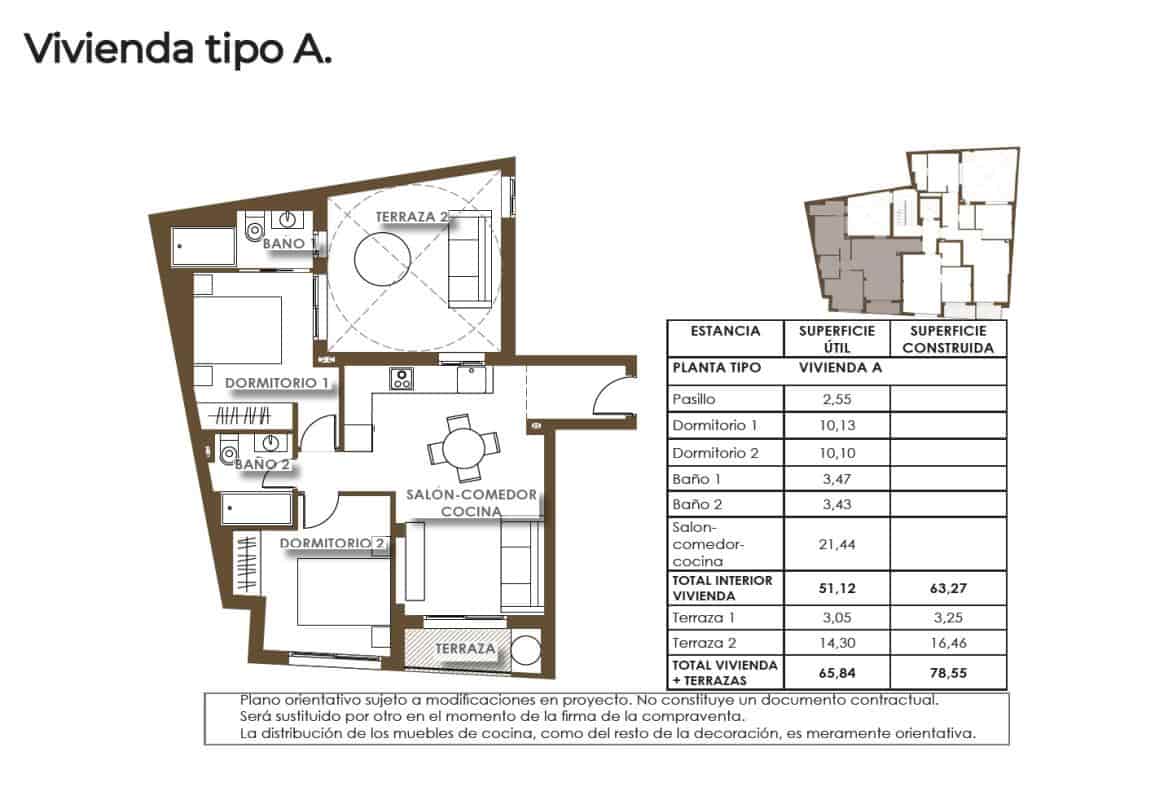 Apartamento de 2 habitaciones en Torrevieja en venta - 268.000 € (Ref: 9706291)