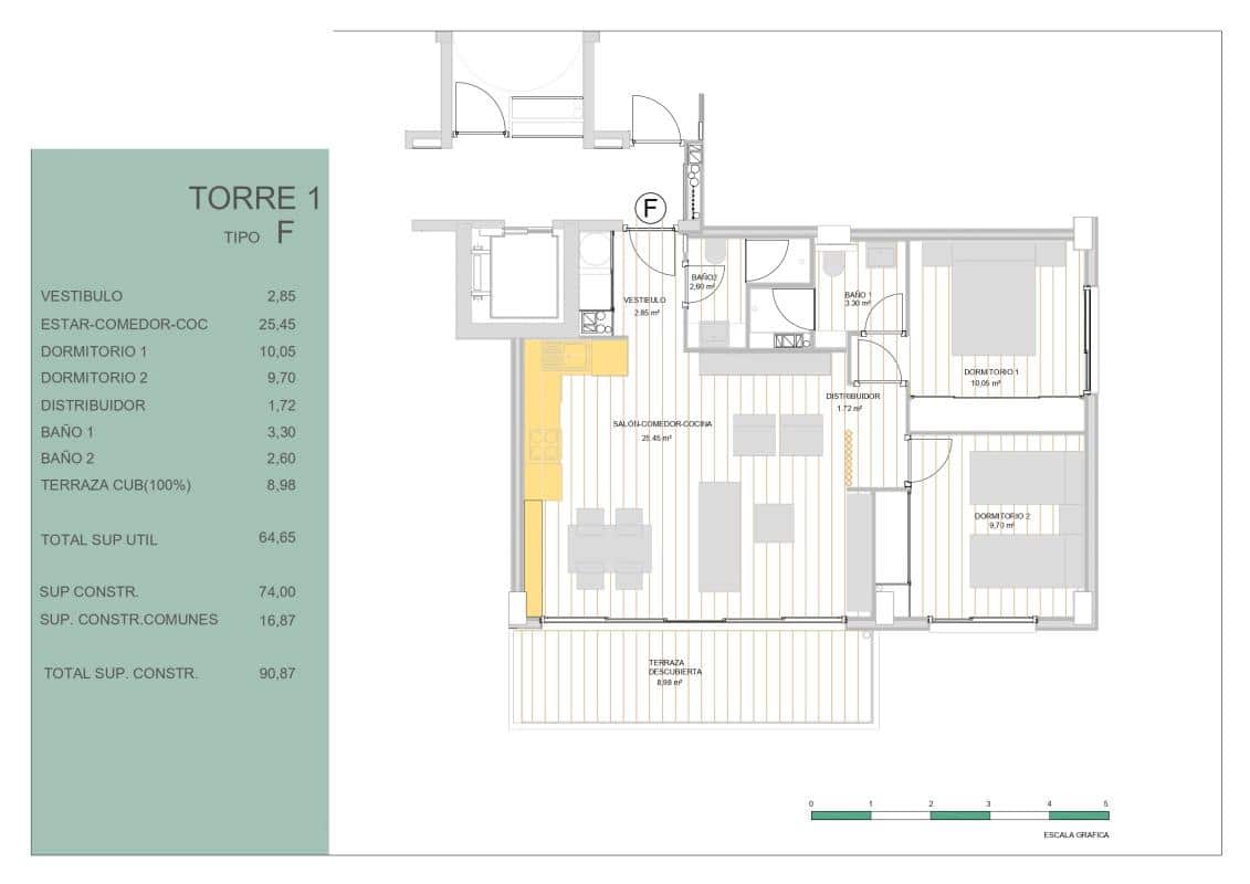 2 chambre Appartement à vendre à Guardamar del Segura - 245 000 € (Ref: 9706418)