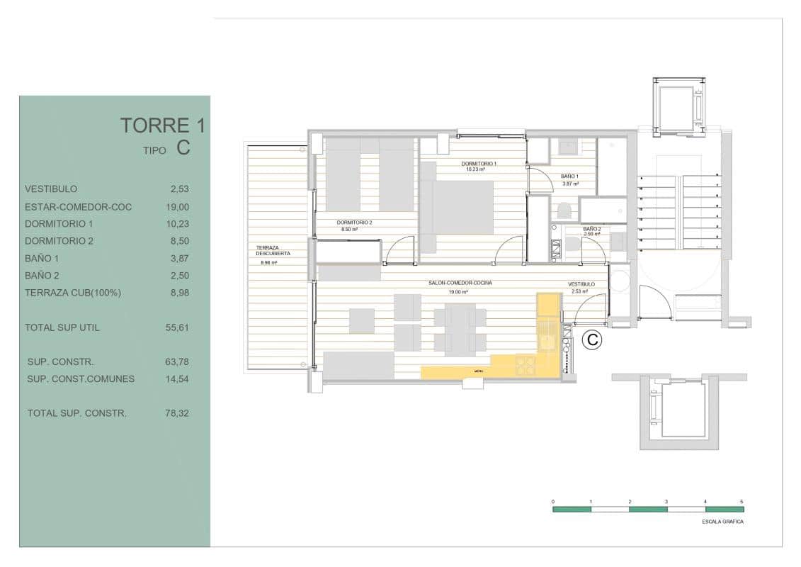 2 chambre Appartement à vendre à Guardamar del Segura - 245 000 € (Ref: 9706418)