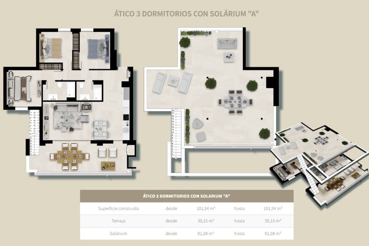 3 sovrum Lägenhet till salu i Mijas - 455 000 € (Ref: 9706521)