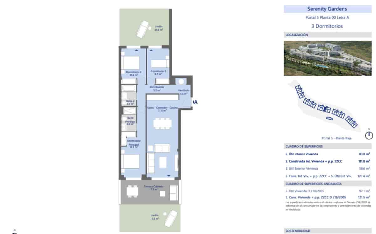 Apartamento de 3 habitaciones en Estepona en venta - 435.000 € (Ref: 9706907)