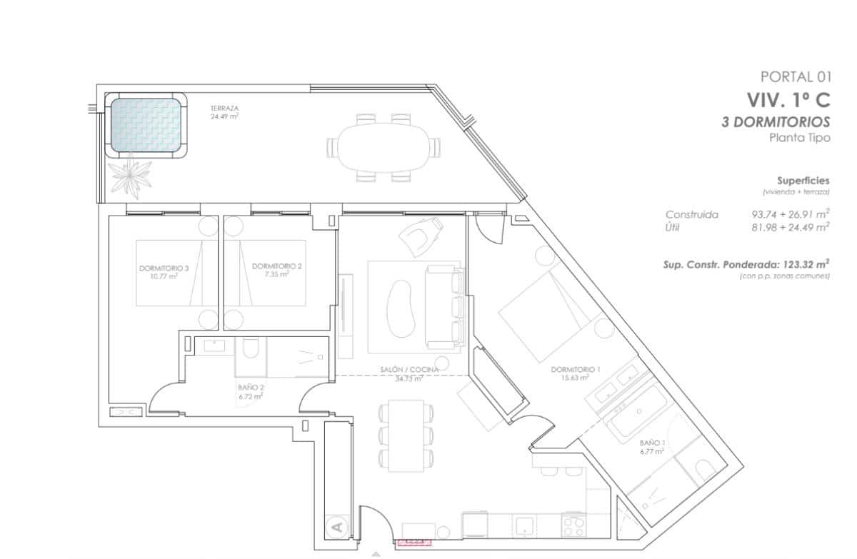 2 Zimmer Apartment zu verkaufen in Fuengirola - 309.000 € (Ref: 9706980)