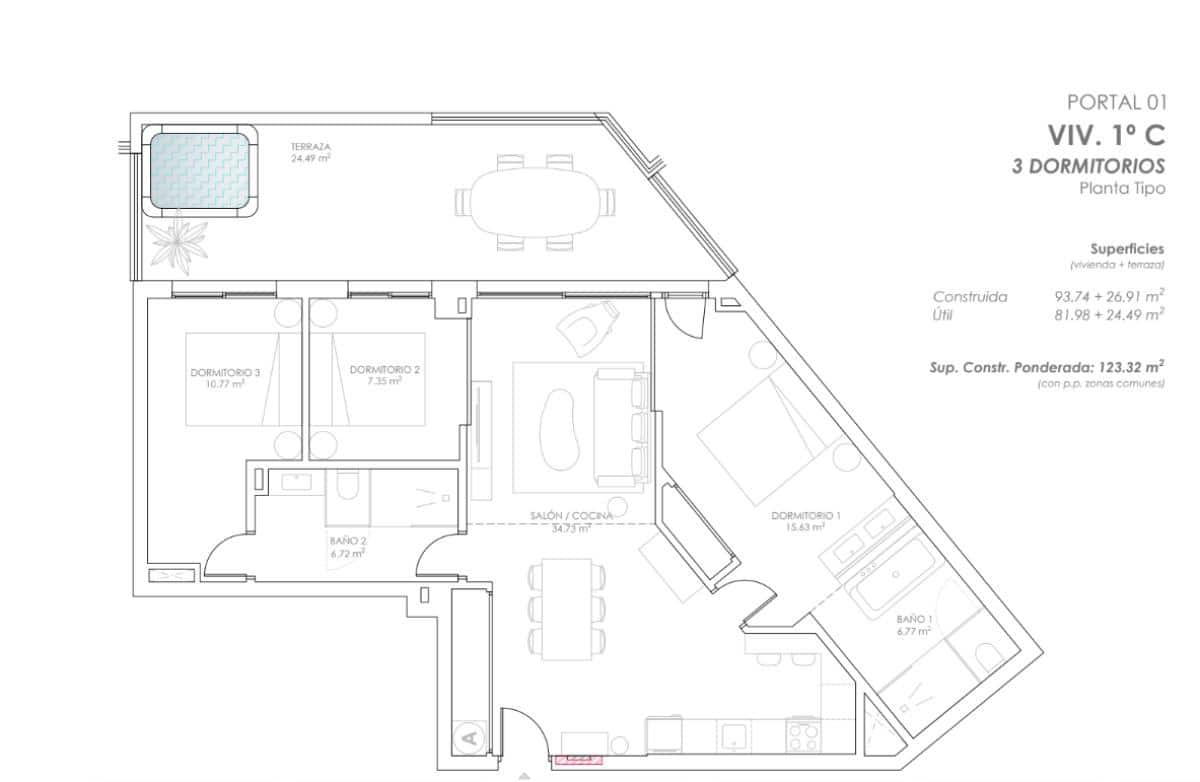 1 bedroom Apartment for sale in Fuengirola - € 384,000 (Ref: 9706982)