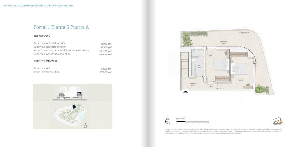 1 quarto Apartamento para venda em Malaga cidade - 719 000 € (Ref: 9707105)