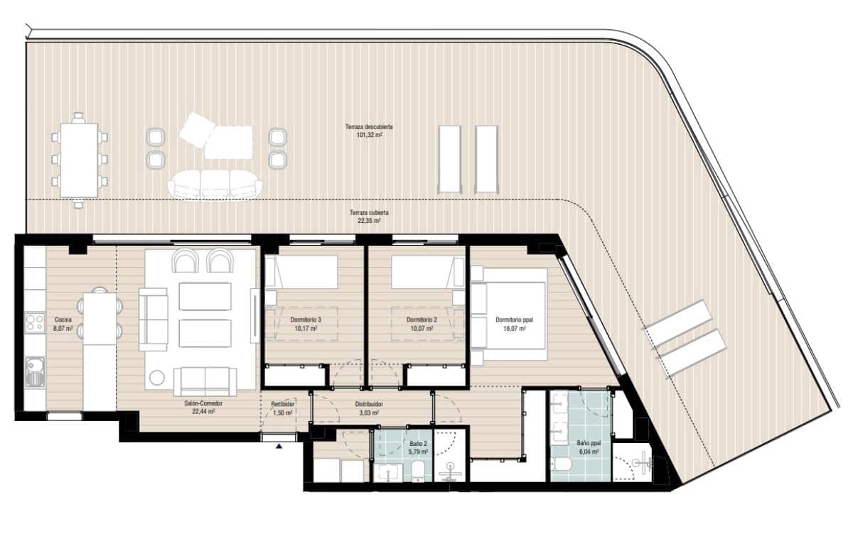 3 camera da letto Appartamento in vendita in Marbella - 888.000 € (Rif: 9707206)
