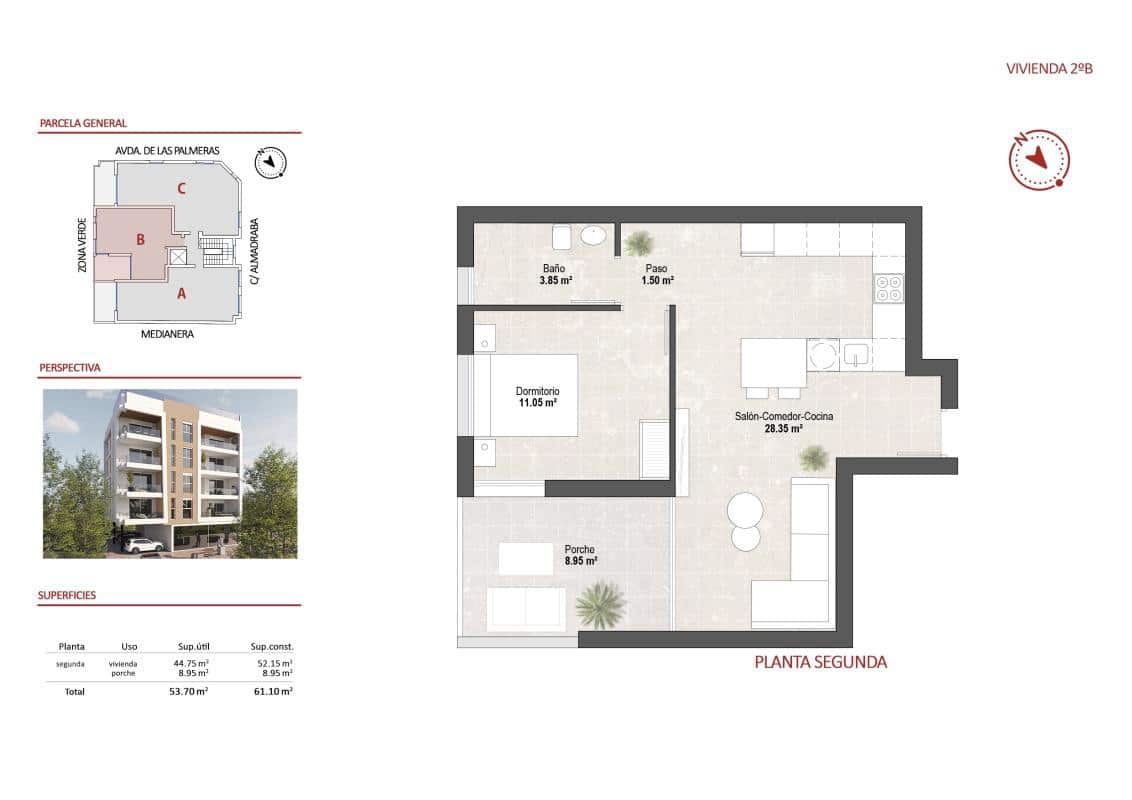 2 bedroom Apartment for sale in San Pedro del Pinatar - € 259,900 (Ref: 9707220)