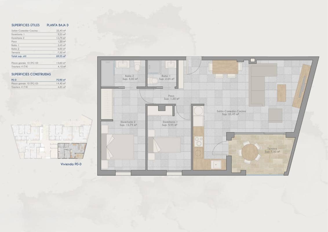 3 bedroom Apartment for sale in San Pedro del Pinatar - € 196,000 (Ref: 9707271)