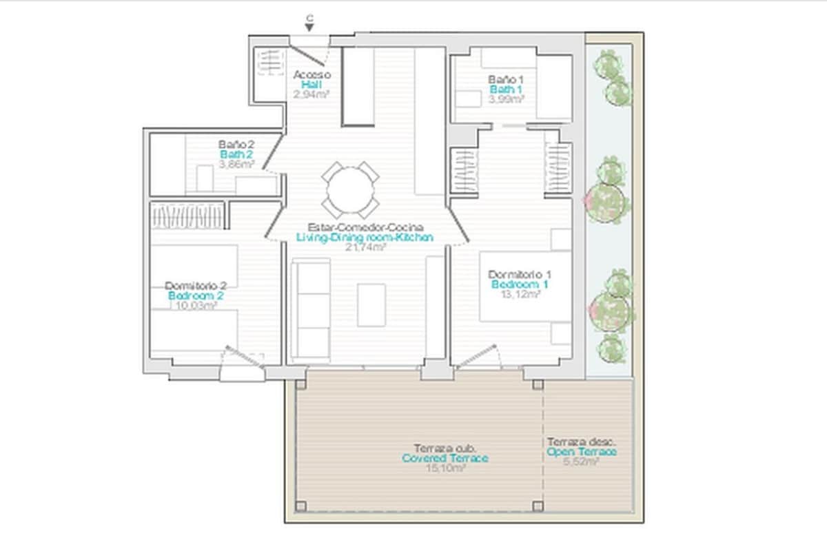 2 sovrum Lägenhet till salu i El Vergel / Verger - 338 500 € (Ref: 9709266)