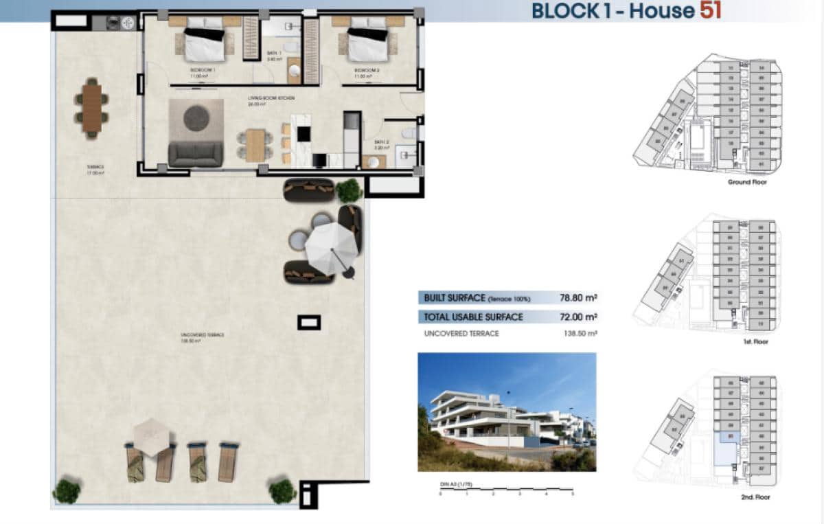 2 soveværelse Lejlighed til salg i La Marina del Pinet - € 246.000 (Ref: 9719219)