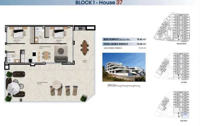 2 soveværelse Lejlighed til salg i La Marina del Pinet, Elche / Elx - € 265.000 (Ref: 9719285)